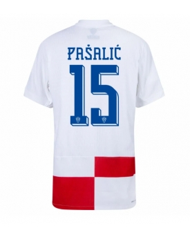 Croazia Mario Pasalic #15 Maglia Gara Casa Repliche Europei 2024 Croazia Mario Pasalic #15 Maglia Gara Casa Repliche Europei 2024